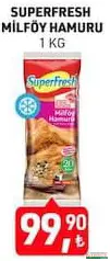 SUPERFRESH MİLFÖY HAMURU 1 KG fiyat ve kampanya bilgisi